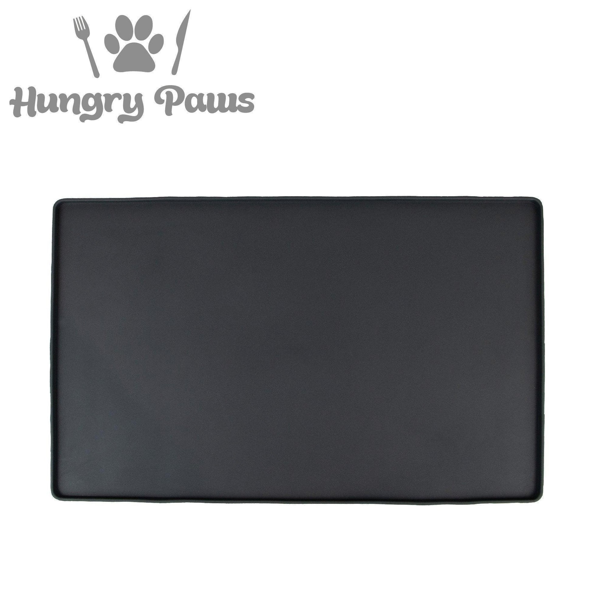 Ancol Hungry Paws Grey Feeding Mat 45 x 27.5cm | Luxury Home Accessories | Heulog Glow