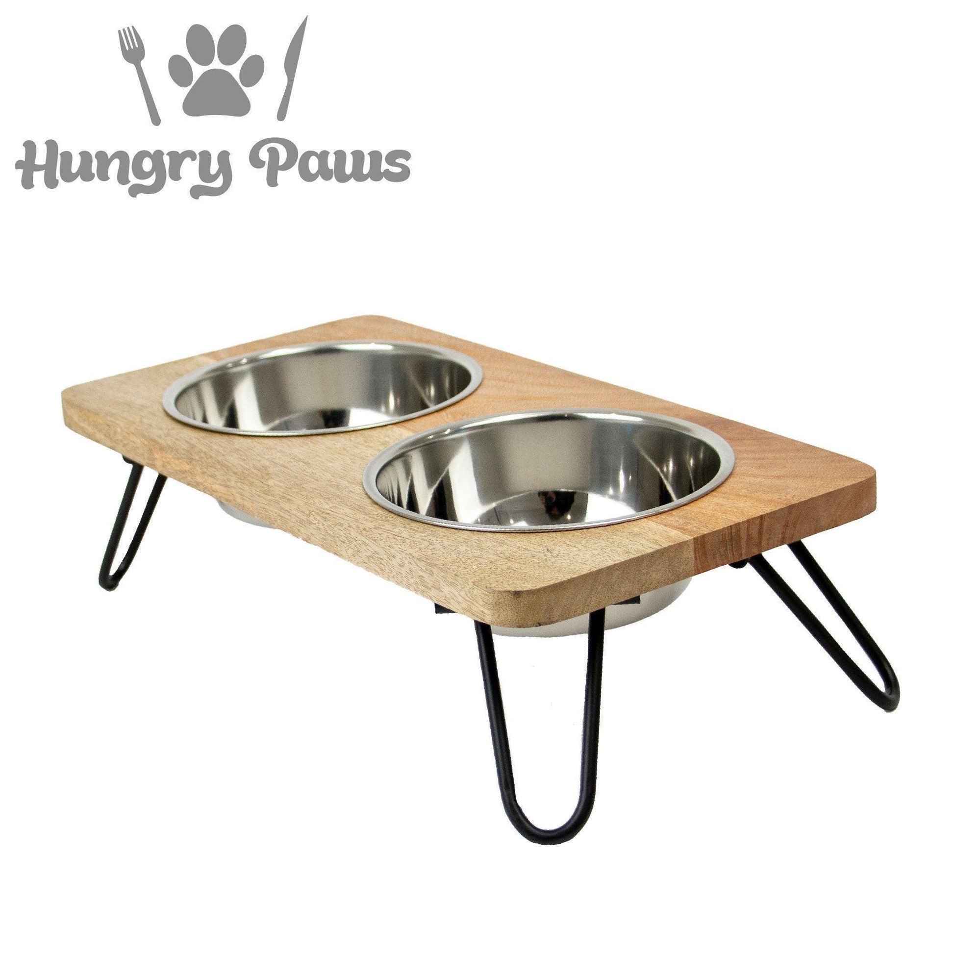Ancol Hungry Paws Raised Twin Feeder 460ml | Luxury Home Accessories | Heulog Glow