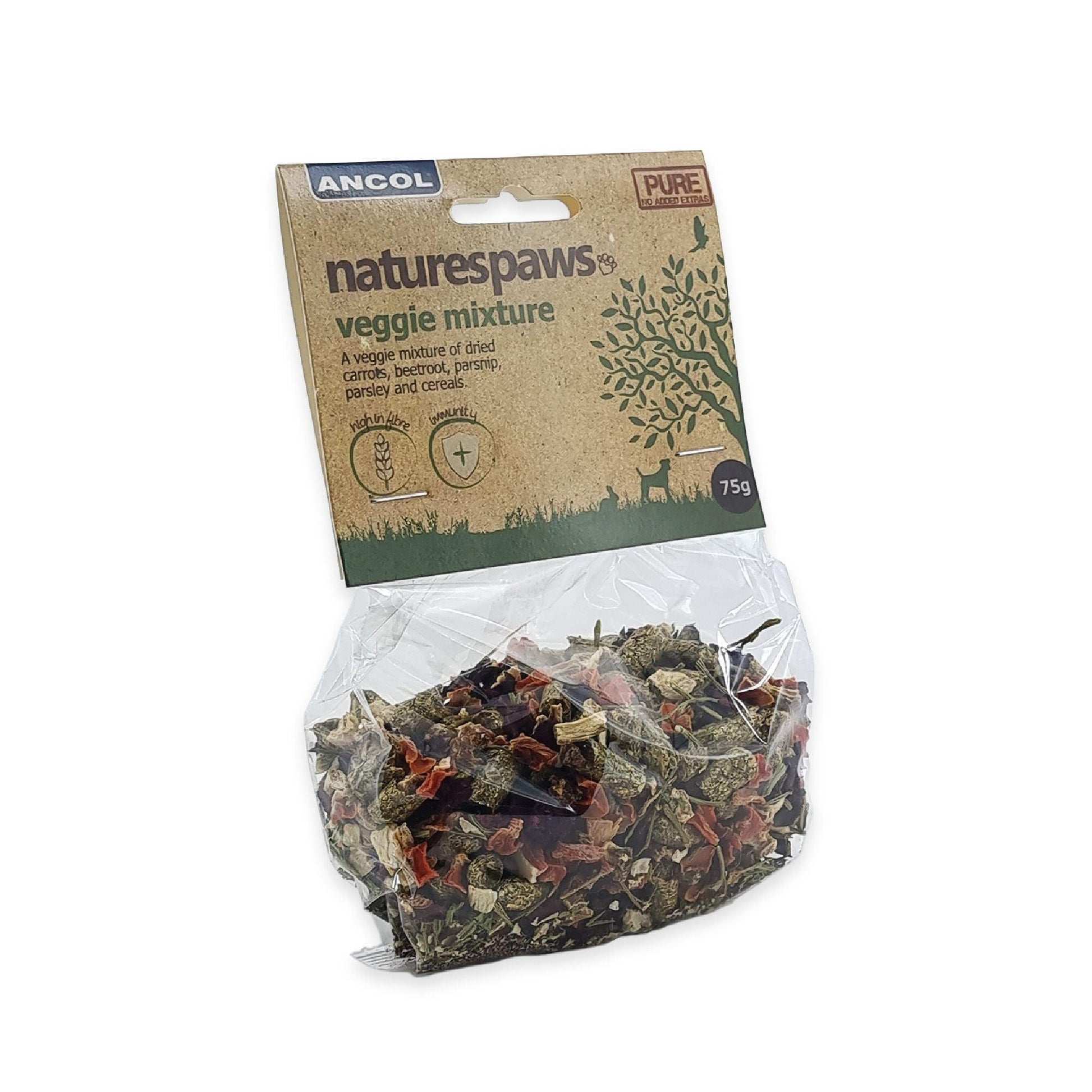 Ancol Naturespaws Veggie Mixture 75g | Luxury Home Accessories | Heulog Glow