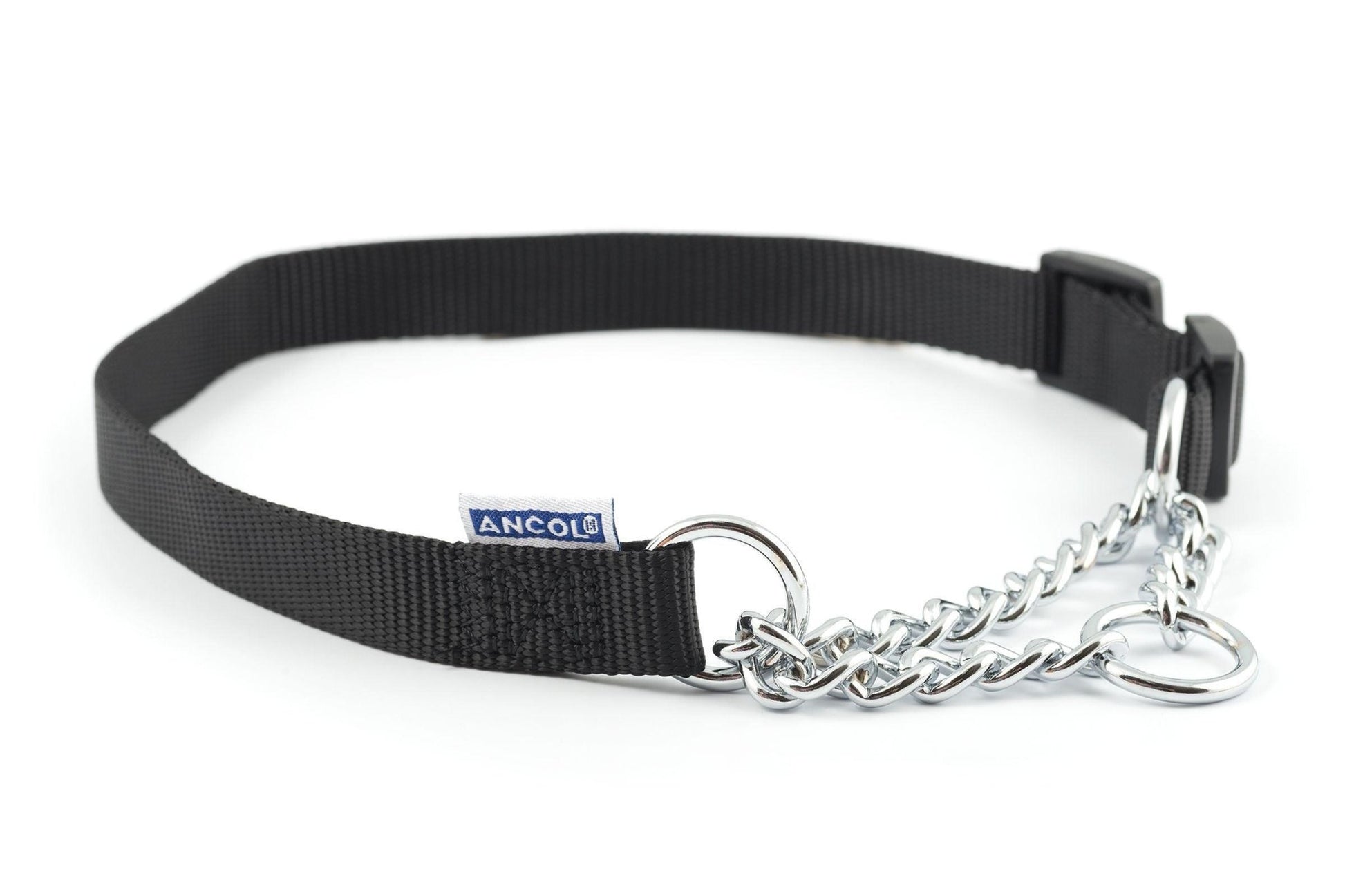 Ancol Nyl Chain Check Col Blck S4-7 | Luxury Home Accessories | Heulog Glow