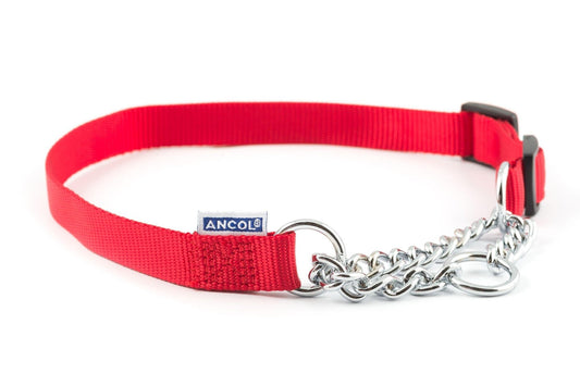 Ancol Nyl Chain Check Col Red S4-7 | Luxury Home Accessories | Heulog Glow