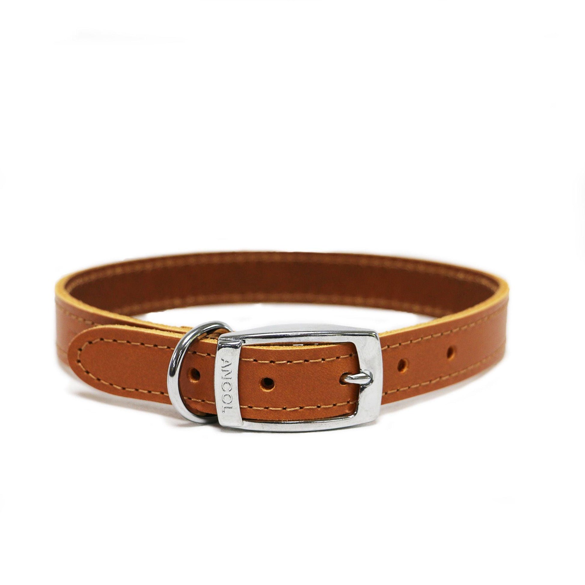 Ancol Sewn Collar Tan 16" S 3 | Luxury Home Accessories | Heulog Glow