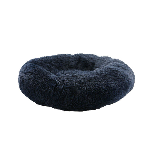 Ancol Sleepy Paws Super Soft Plush Donut Bed Navy 70cm | Luxury Home Accessories | Heulog Glow