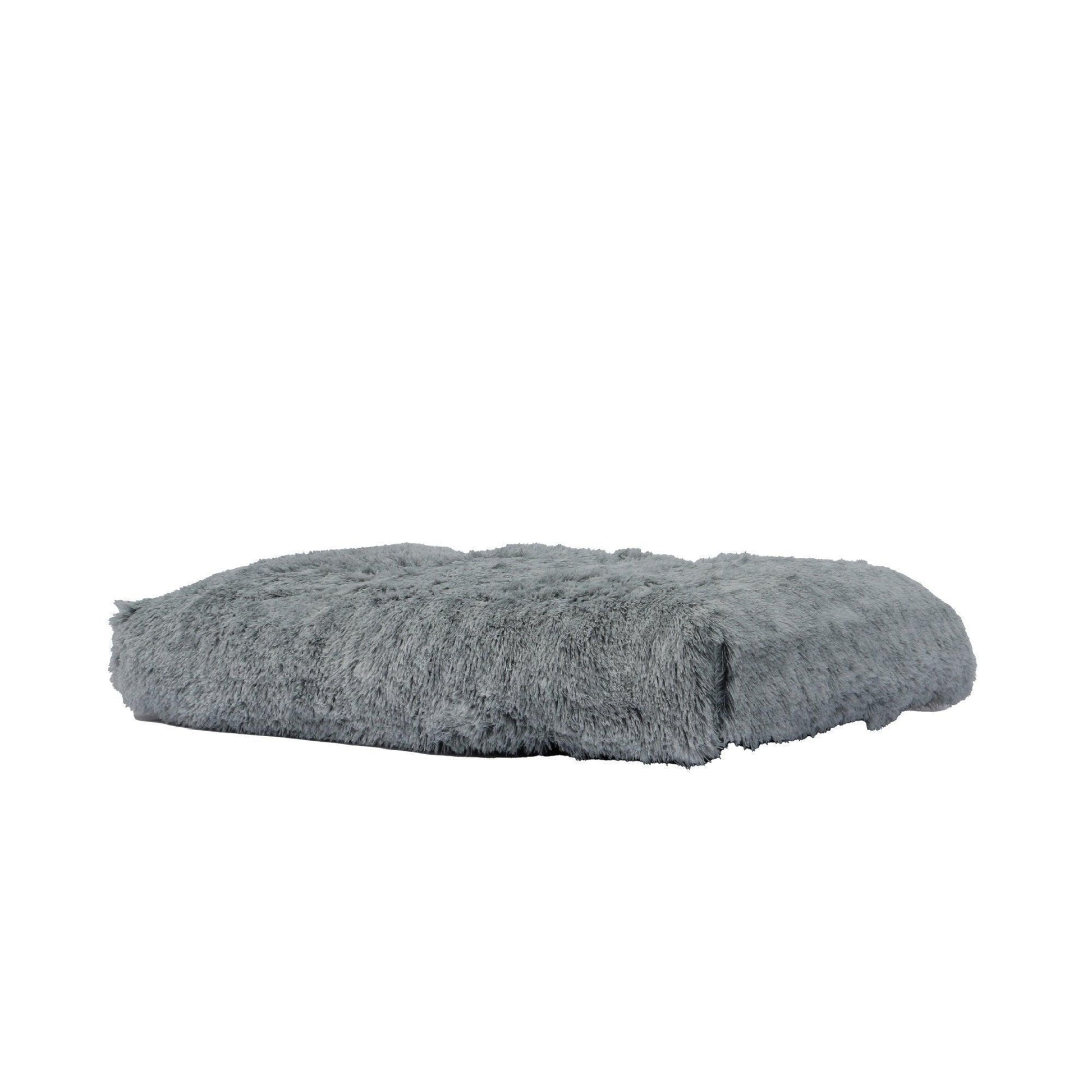 Ancol Sleepy Paws Super Soft Plush Mattress Slate Grey 75cm x 60cm | Luxury Home Accessories | Heulog Glow