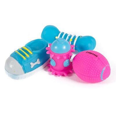 Ancol Small Bite Puppy Vinyl Selec 4Pck | Luxury Home Accessories | Heulog Glow