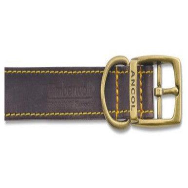 Ancol Timberwolf Leather Collar Sable 40cm | Luxury Home Accessories | Heulog Glow