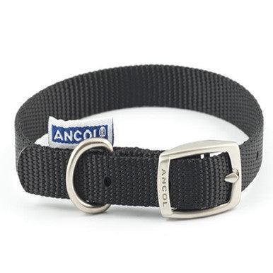 Ancol Viva Collar Black 26-31cm Size 2 | Luxury Home Accessories | Heulog Glow