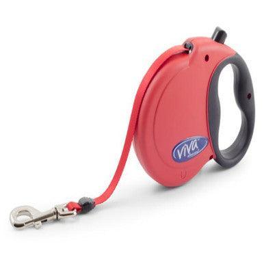 Ancol Viva Extendable Lead Red Small Dog 20kg 5m | Luxury Home Accessories | Heulog Glow
