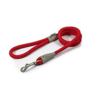 Ancol Viva Rope Lead Reflective Red 1.07mx12mm | Luxury Home Accessories | Heulog Glow