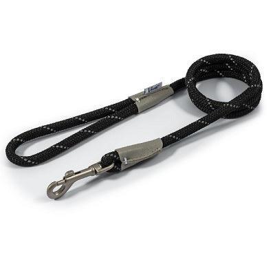 Ancol Viva Rope Refl Snp Lead Blk1cm | Luxury Home Accessories | Heulog Glow