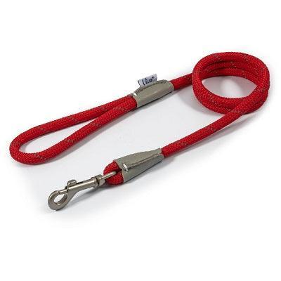 Ancol Viva Rope Refl Snp Lead Red1cm | Luxury Home Accessories | Heulog Glow