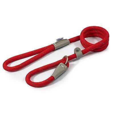 Ancol Viva Rope Reflective Slip Lead Red 12mm x 1.2m | Luxury Home Accessories | Heulog Glow
