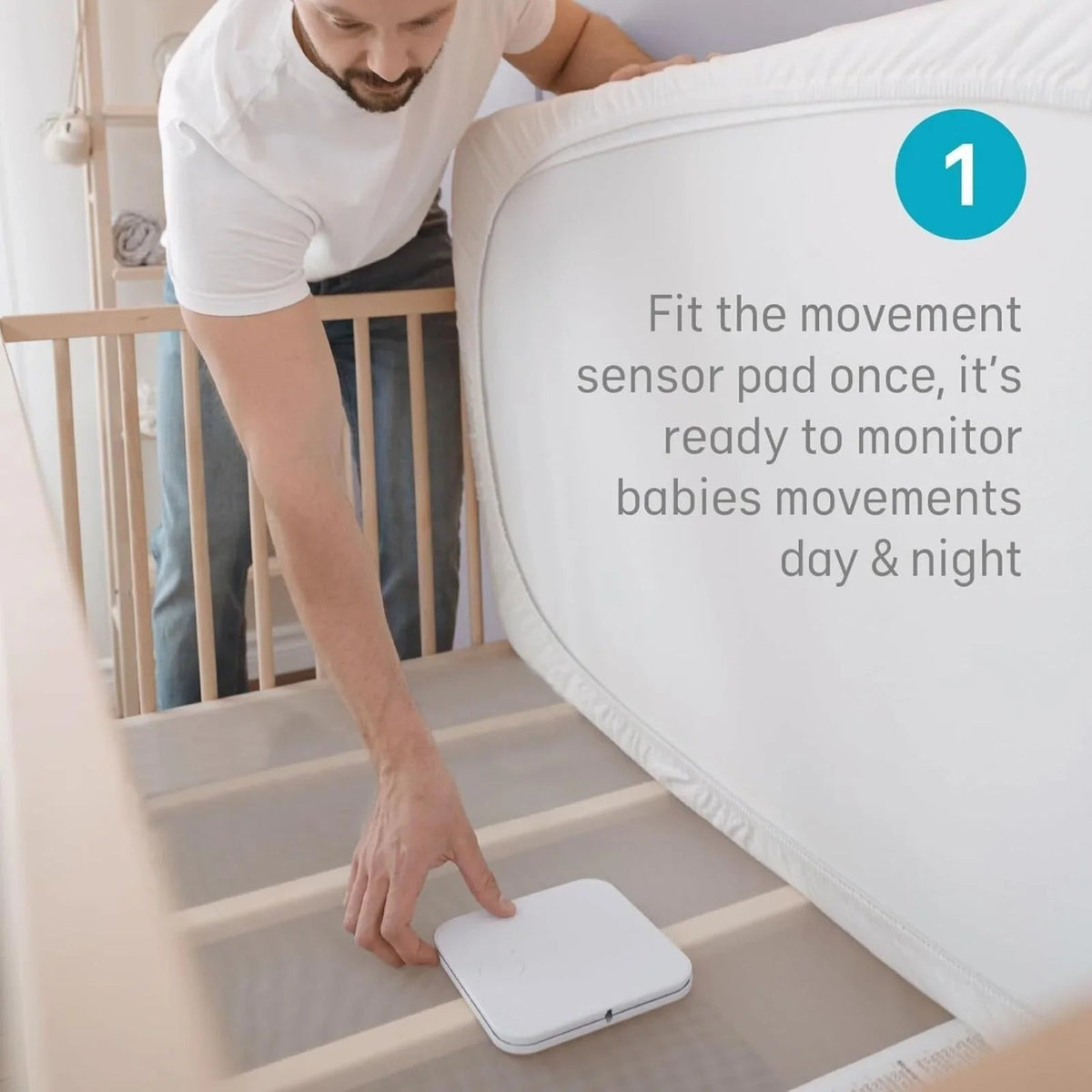 Angelcare AC25-1 Baby Movement Monitor Medically Certified | Luxury Home Accessories | Heulog Glow