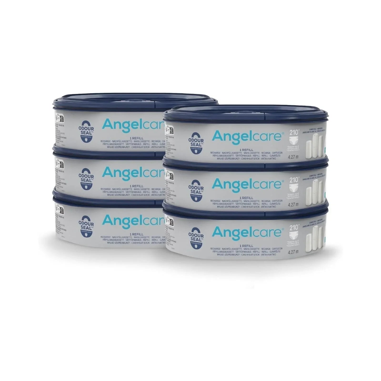 Angelcare Octagonal Classix XL Refill Pack of 6 | Luxury Home Accessories | Heulog Glow