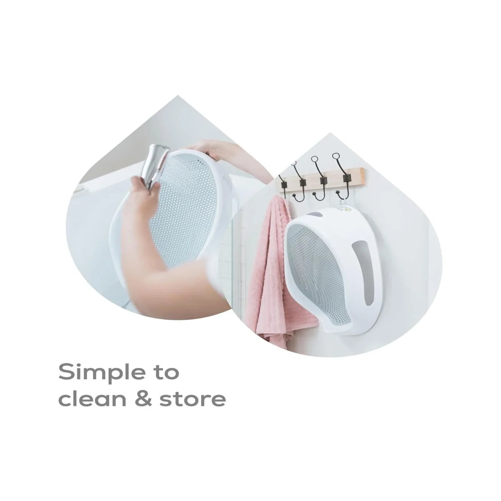 Angelcare Soft Touch Baby Bath Support - Grey | Luxury Home Accessories | Heulog Glow