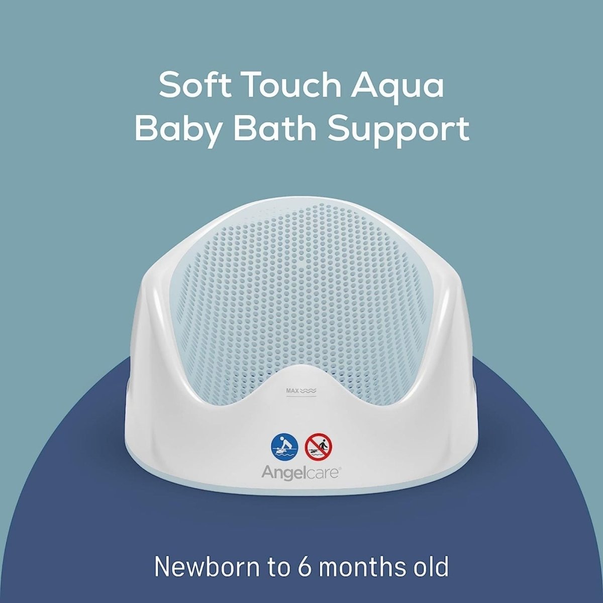 Angelcare Soft-Touch Bath Support Aqua | Luxury Home Accessories | Heulog Glow