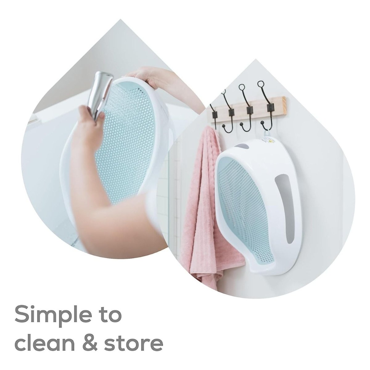 Angelcare Soft-Touch Bath Support Aqua | Luxury Home Accessories | Heulog Glow