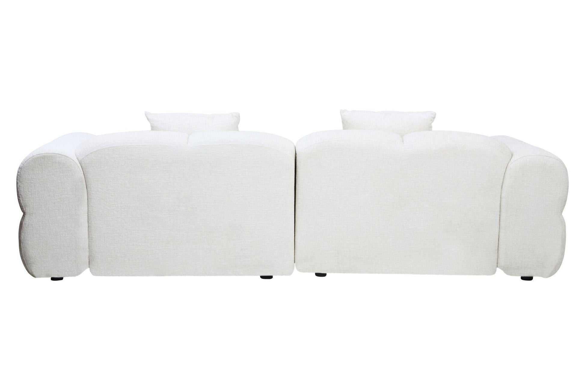 Anglet Cream Textured Fabric Large 3 Seater Sofa | Luxury Home Accessories | Heulog Glow