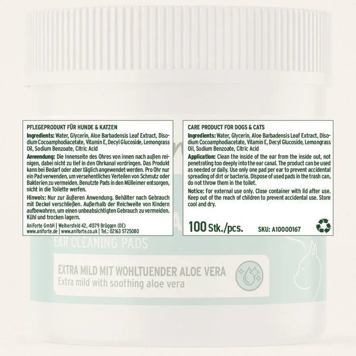 AniForte Ear Cleaning Pads - 100 Pieces | Luxury Home Accessories | Heulog Glow