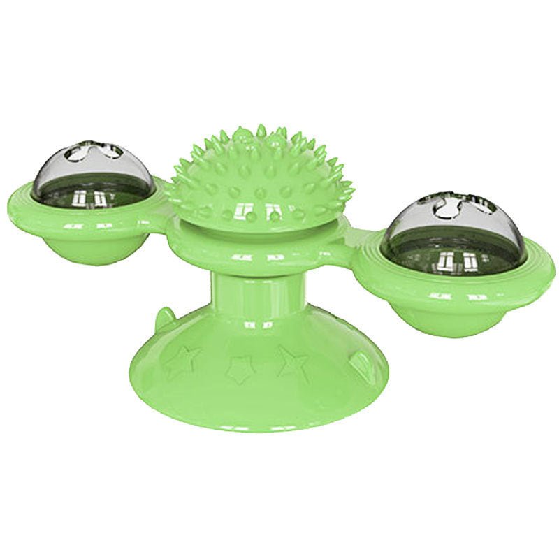Animal Doll Stuffed Cat Pet Catnip Grass Toy Interactive Windmill Cat Toys With Catnip Cat Toys For Indoor Cats Funny Kitten Toys With LED Light Ball Suction Cup Cat Nip Toy For Cat Chew Exerc | Luxury Home Accessories | Heulog Glow