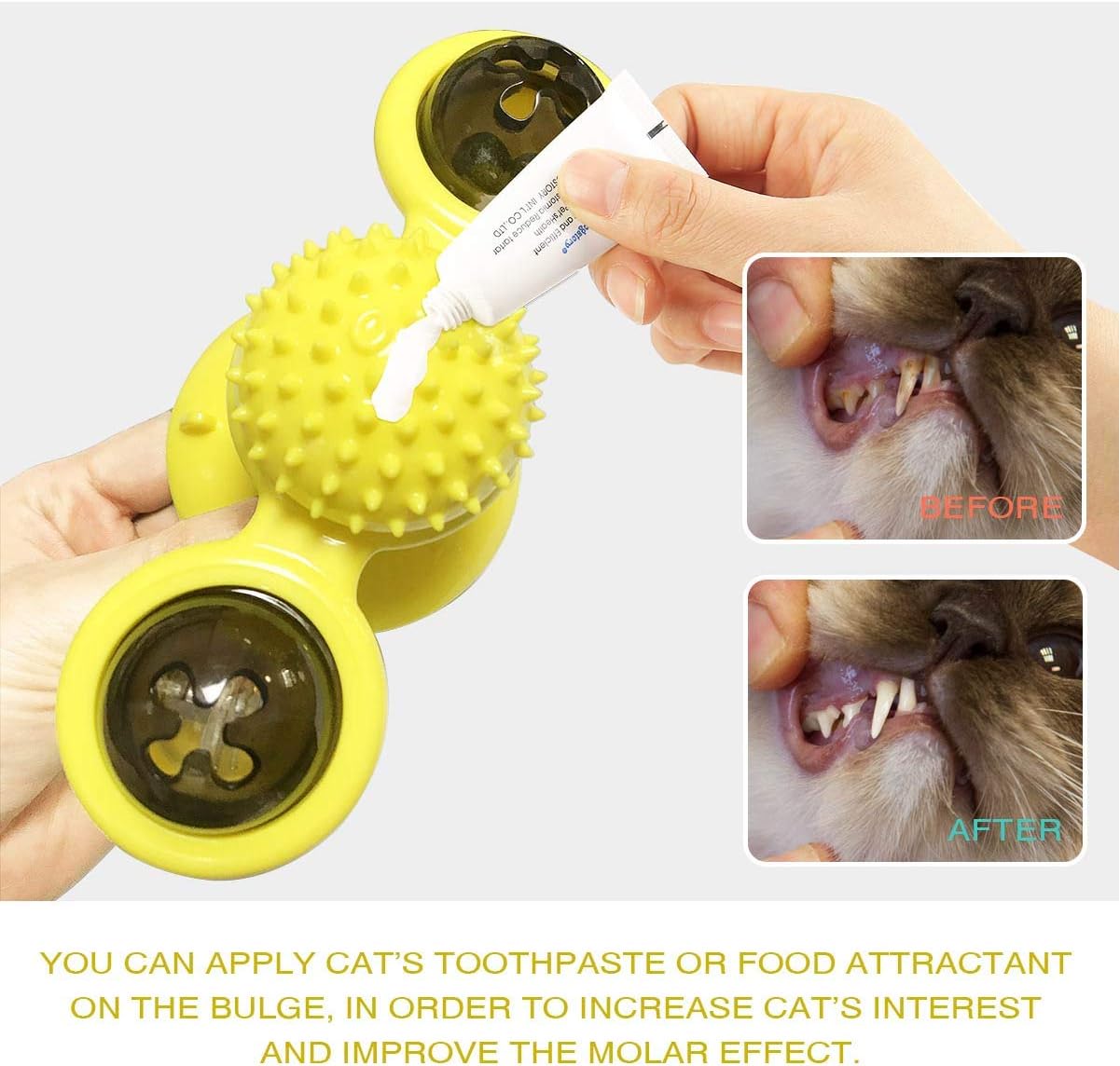 Animal Doll Stuffed Cat Pet Catnip Grass Toy Interactive Windmill Cat Toys With Catnip Cat Toys For Indoor Cats Funny Kitten Toys With LED Light Ball Suction Cup Cat Nip Toy For Cat Chew Exerc | Luxury Home Accessories | Heulog Glow