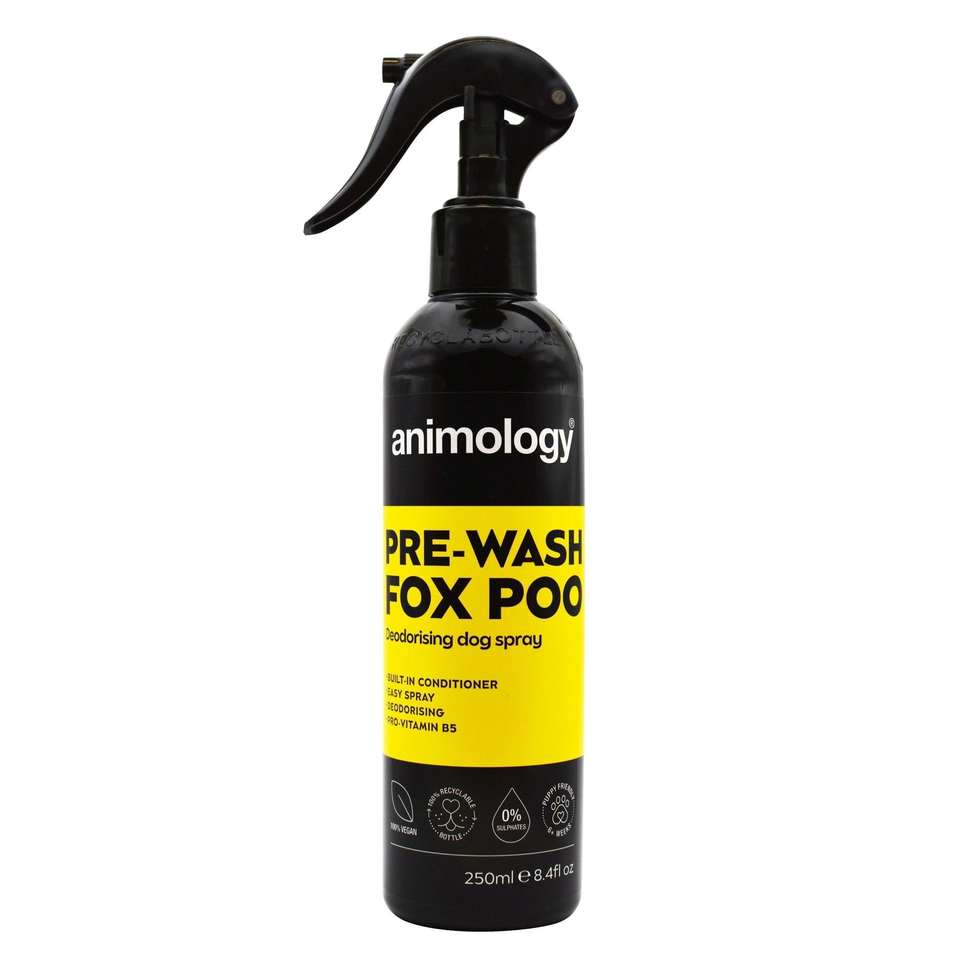 Animology Pre-Wash Fox Poo Deodorising Spray250ml | Luxury Home Accessories | Heulog Glow