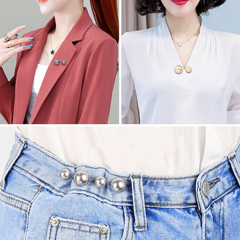 Anti-light Brooch Skirt Waist Button Nail Pearl | Luxury Home Accessories | Heulog Glow
