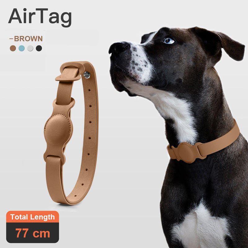 Anti-lost Device Cat And Dog Pet Collar Chain Leather Case | Luxury Home Accessories | Heulog Glow