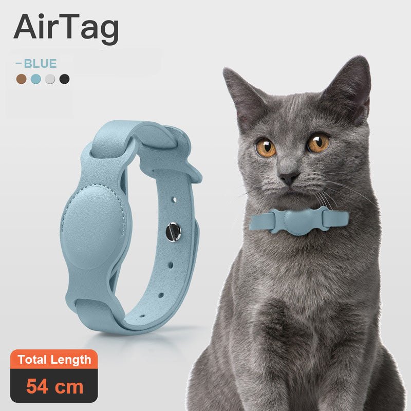 Anti-lost Device Cat And Dog Pet Collar Chain Leather Case | Luxury Home Accessories | Heulog Glow