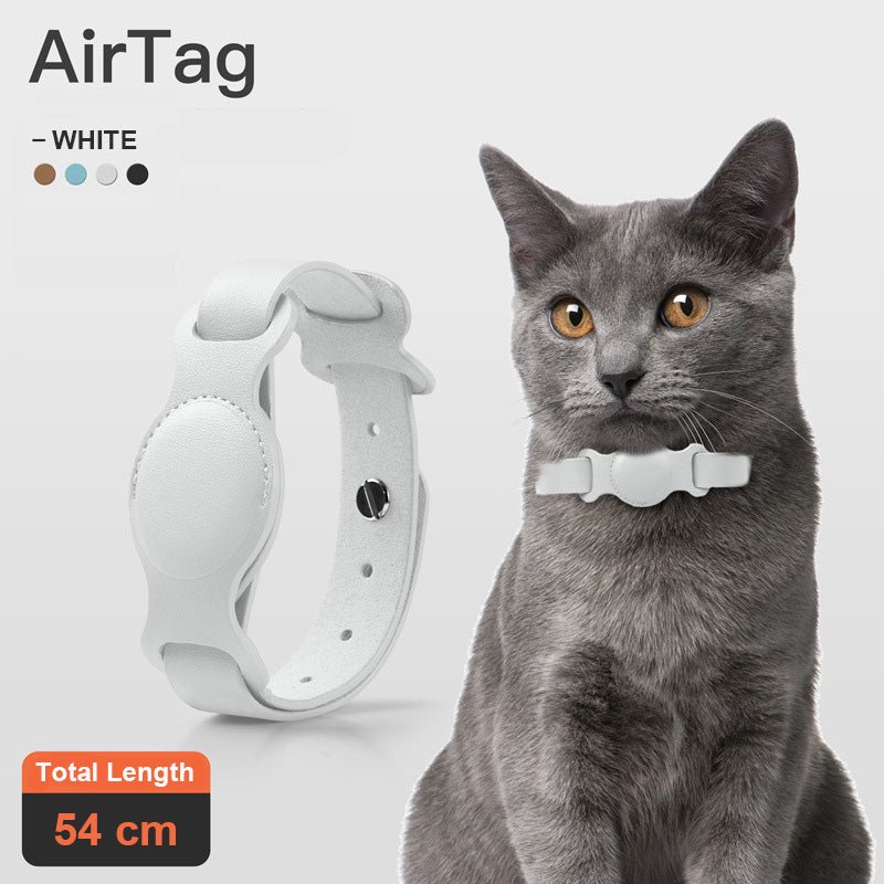 Anti-lost Device Cat And Dog Pet Collar Chain Leather Case | Luxury Home Accessories | Heulog Glow