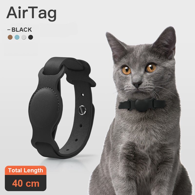 Anti-lost Device Cat And Dog Pet Collar Chain Leather Case | Luxury Home Accessories | Heulog Glow