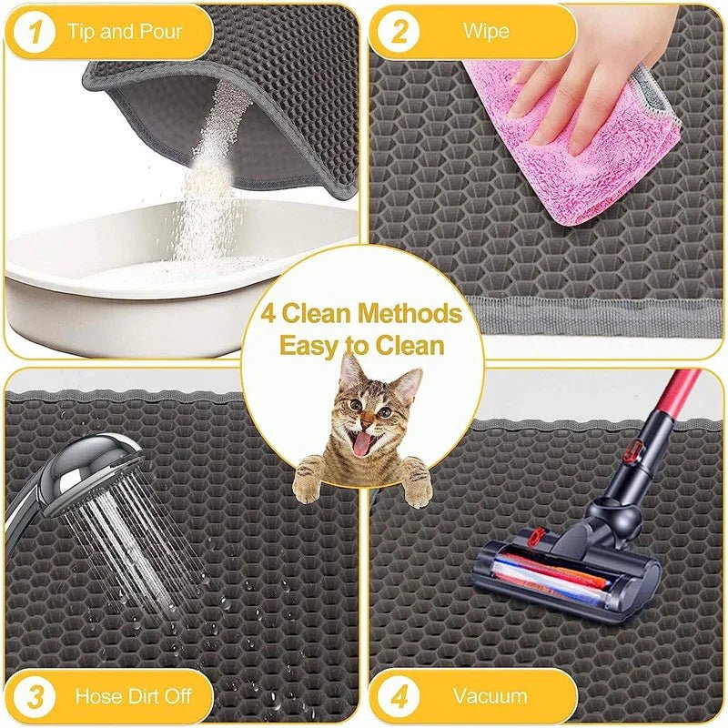 Anti-Tracking Cat Litter Mat | Luxury Home Accessories | Heulog Glow