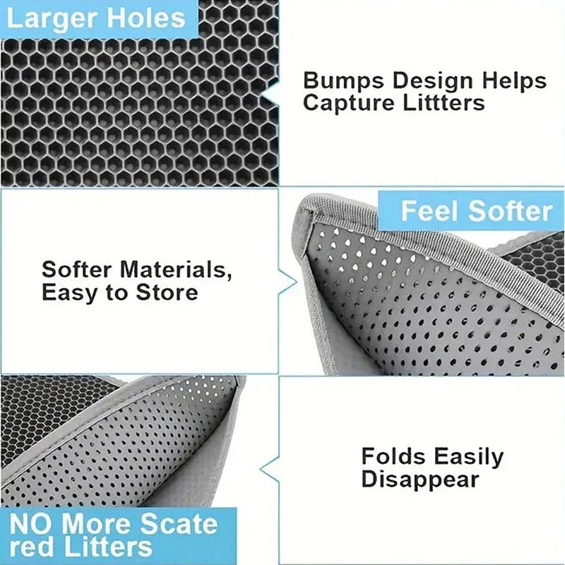 Anti-Tracking Cat Litter Mat | Luxury Home Accessories | Heulog Glow