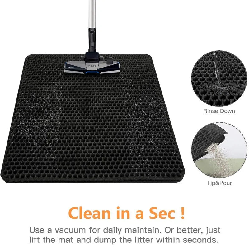 Anti-Tracking Cat Litter Mat | Luxury Home Accessories | Heulog Glow