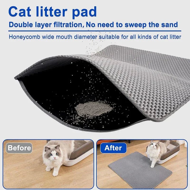 Anti-Tracking Cat Litter Mat | Luxury Home Accessories | Heulog Glow