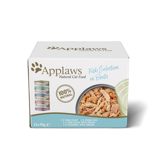 Applaws Cat Fish Selection Tin 48x70g | Luxury Home Accessories | Heulog Glow