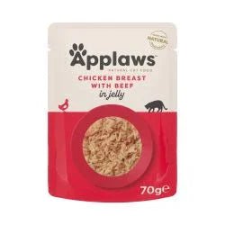 Applaws Cat Pouch Jelly Chicken & Beef, 16 x 70g | Luxury Home Accessories | Heulog Glow