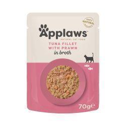 Applaws Cat Pouch Tuna with Pacific Prawn 12pk, 70g | Luxury Home Accessories | Heulog Glow