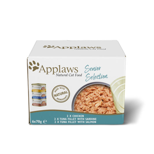 Applaws Cat Senior Mix Selec Tin 24x70g | Luxury Home Accessories | Heulog Glow