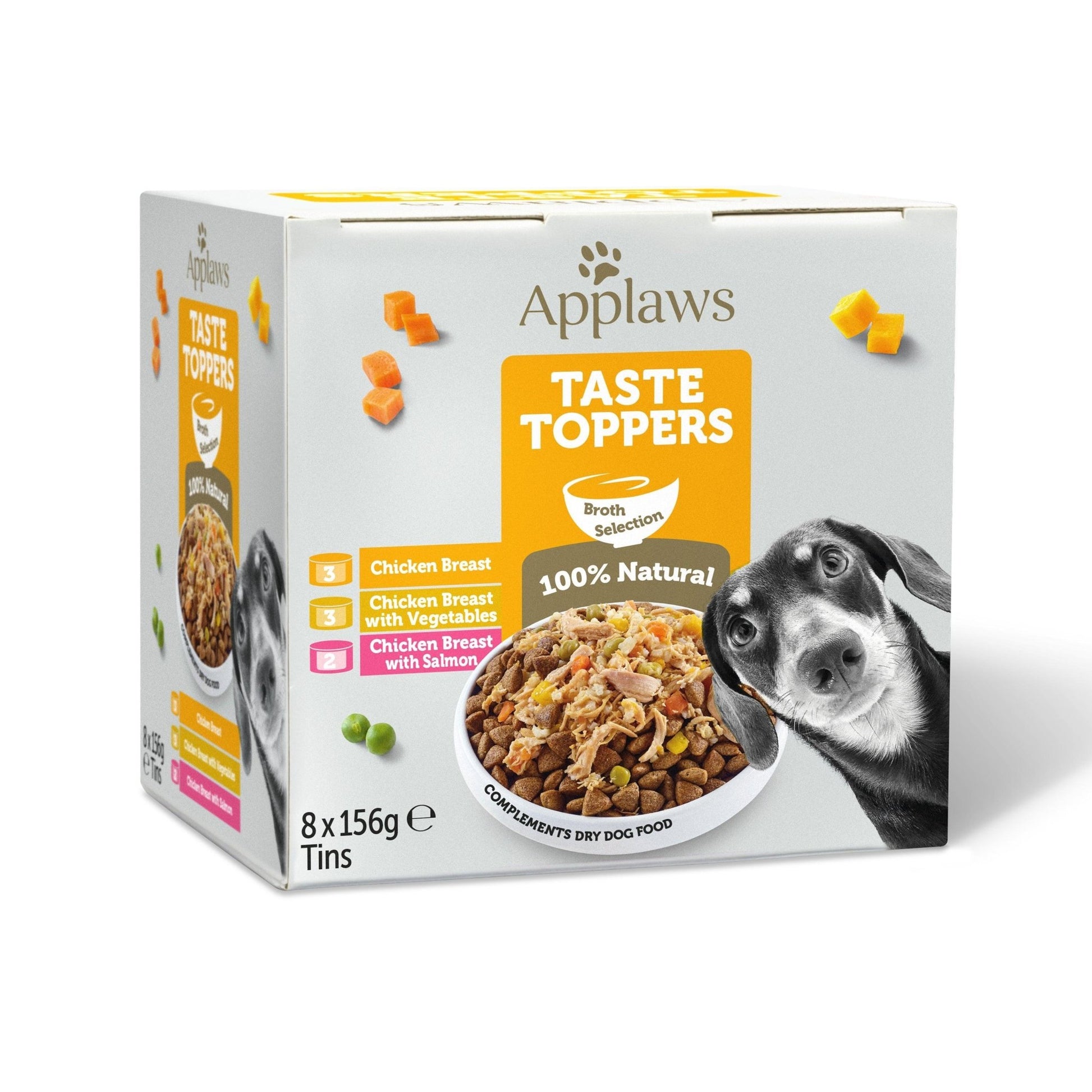Applaws Dog Topper Broth Tin 8x156g Multipack | Luxury Home Accessories | Heulog Glow