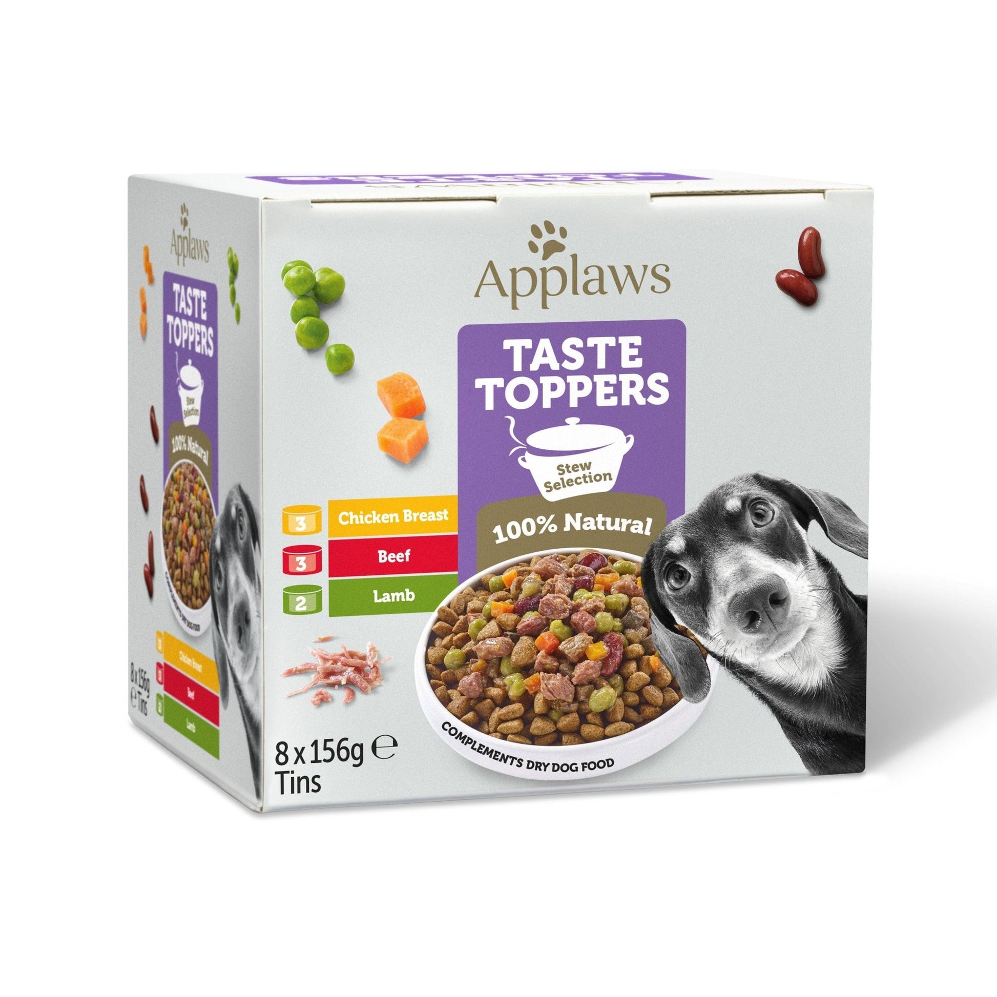 Applaws Dog Topper Stew Tin 8x156g | Luxury Home Accessories | Heulog Glow