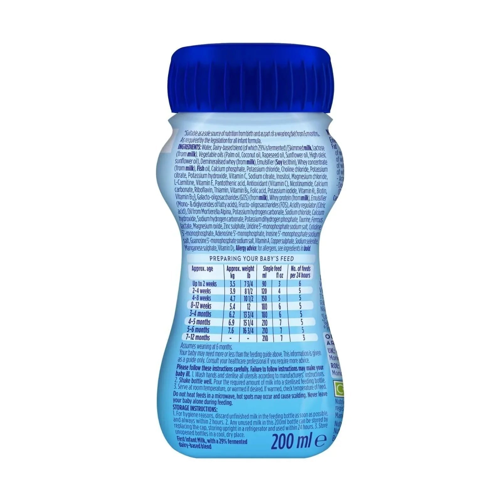 Aptamil 1 First Infant Ready to Feed Liquid Milk from Birth 200ml | Luxury Home Accessories | Heulog Glow