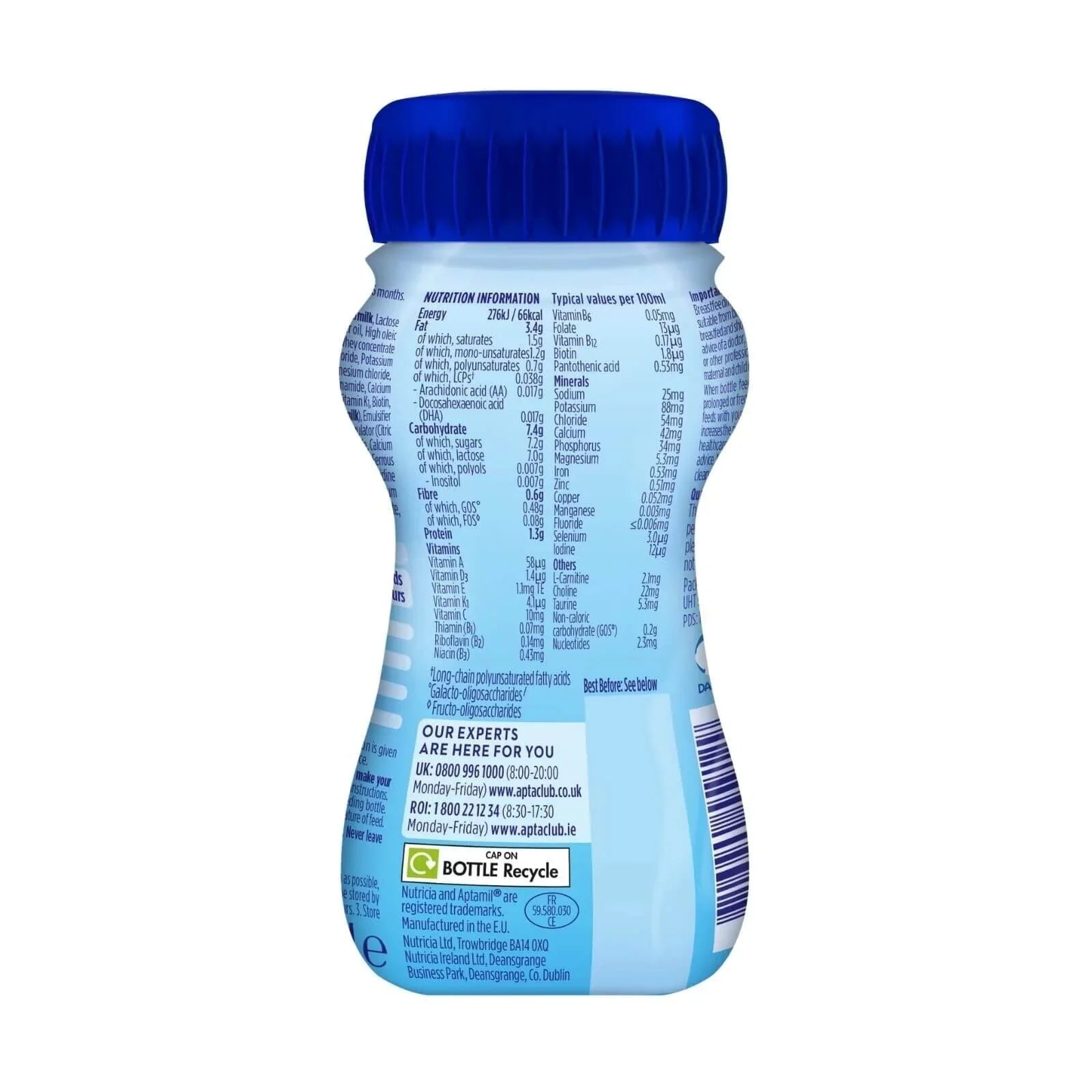 Aptamil 1 First Infant Ready to Feed Liquid Milk from Birth 200ml | Luxury Home Accessories | Heulog Glow