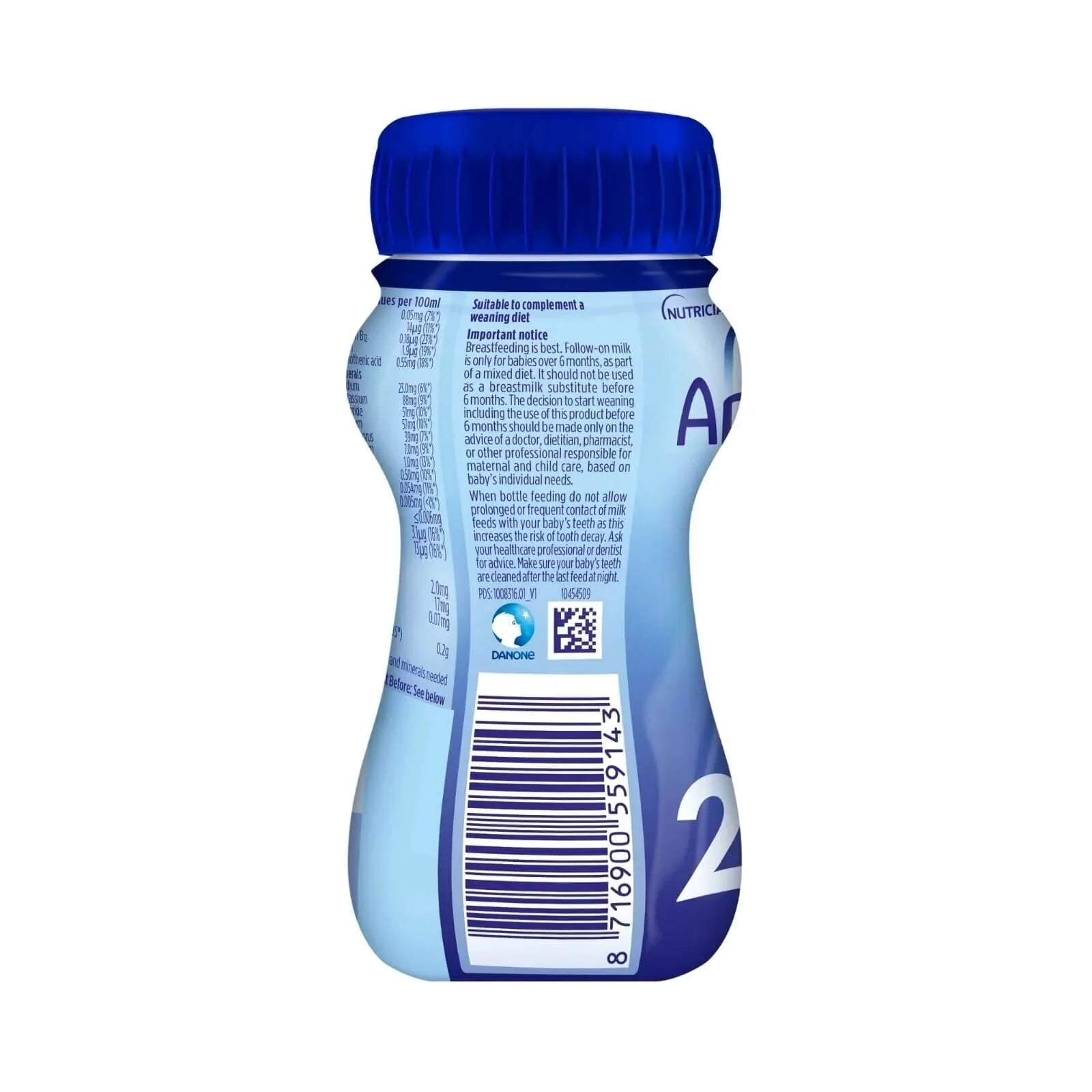 Aptamil 2 Follow On Ready to Drink Liquid Milk 6-12 months 200ml | Luxury Home Accessories | Heulog Glow
