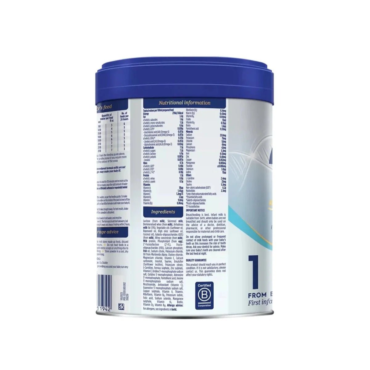 Aptamil Advanced 1 First Infant Milk from Birth 800g | Luxury Home Accessories | Heulog Glow