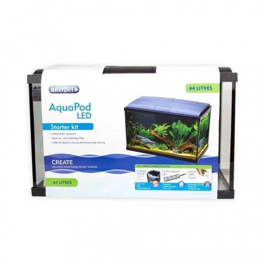 Aqua Pod Aquarium 45 Litres - STARTER KIT | Luxury Home Accessories | Heulog Glow