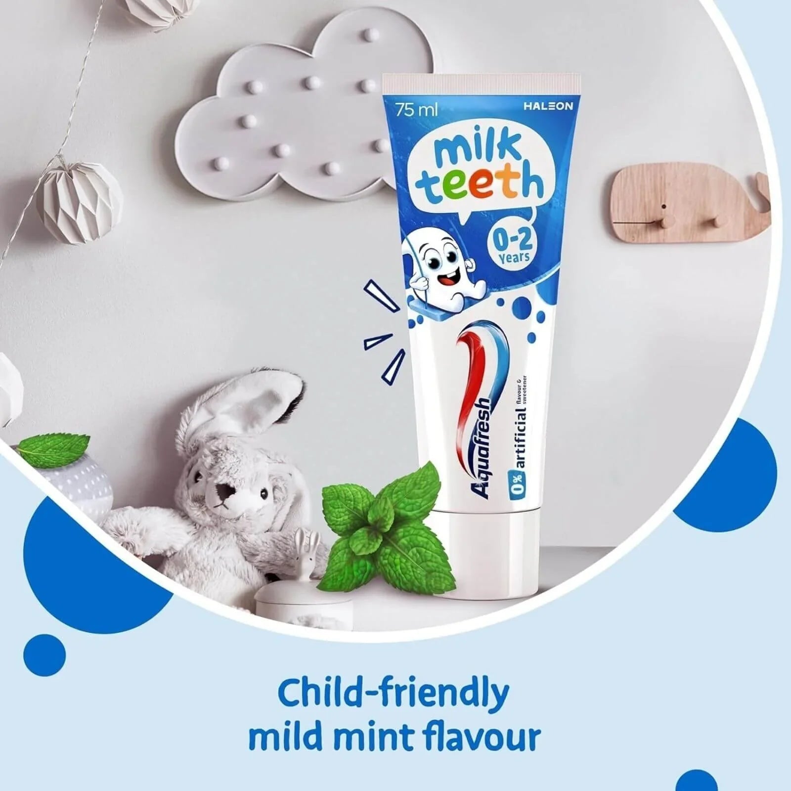 Aquafresh Milk Teeth Toothpaste 0-2 years 50ml | Luxury Home Accessories | Heulog Glow