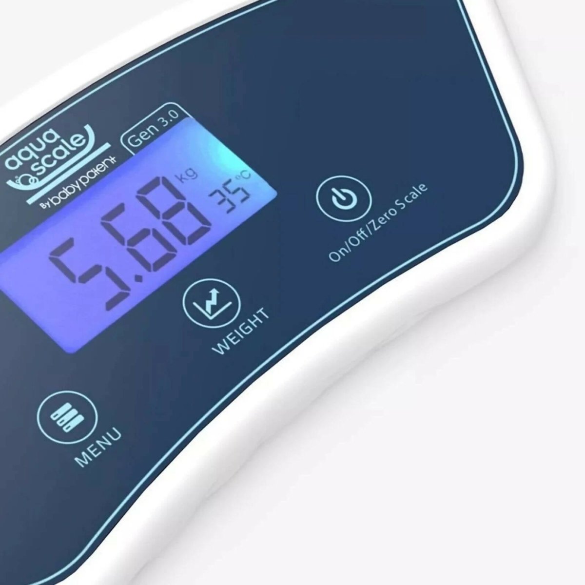 AquaScale V3 Digital Baby Bath - White | Luxury Home Accessories | Heulog Glow