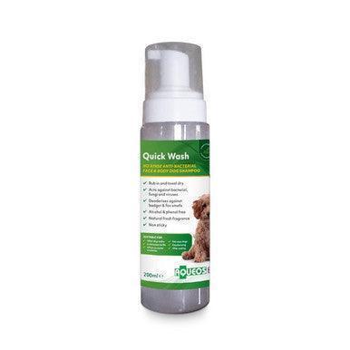 Aqueos Quick Wash Anti-Bacterial No Rinse Dog Shampoo 200ml | Luxury Home Accessories | Heulog Glow