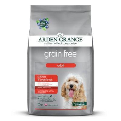 Arden Grange Adult Dog Grain Free Chicken & Superfoods, 12kg | Luxury Home Accessories | Heulog Glow